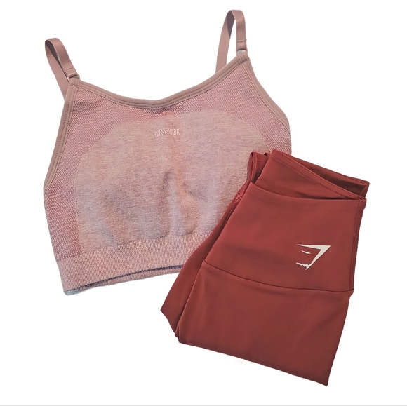Gymshark Seamless Leggings And Sports Bra Tank Set - Picture 1 of 6